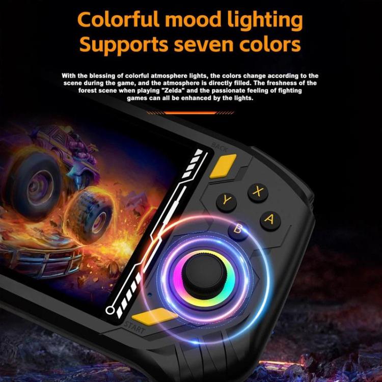 RG56 PRO 5.5-Inch Handheld Game Console EmuELEC System With HDMI TV Output WiFi Connectivity 128G (Black)